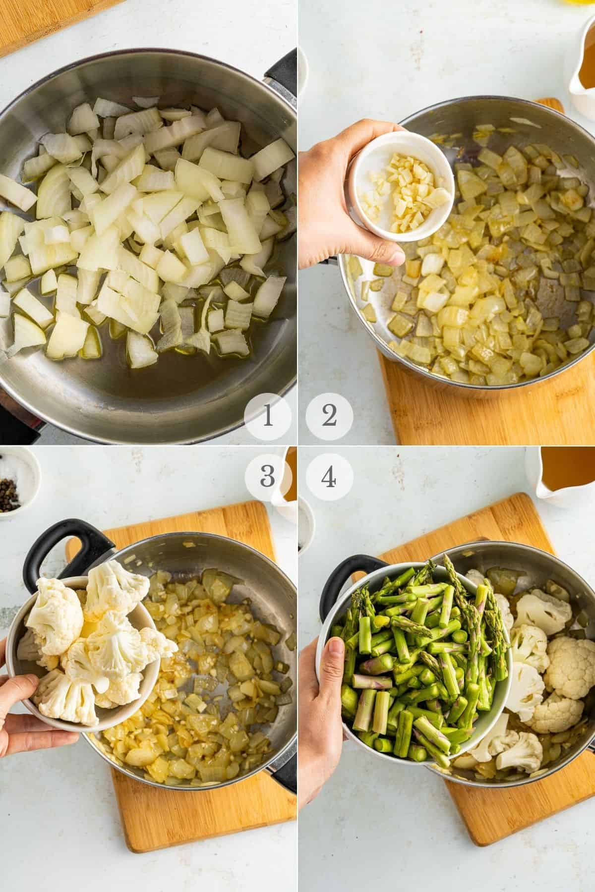 asparagus soup recipe steps 1-4