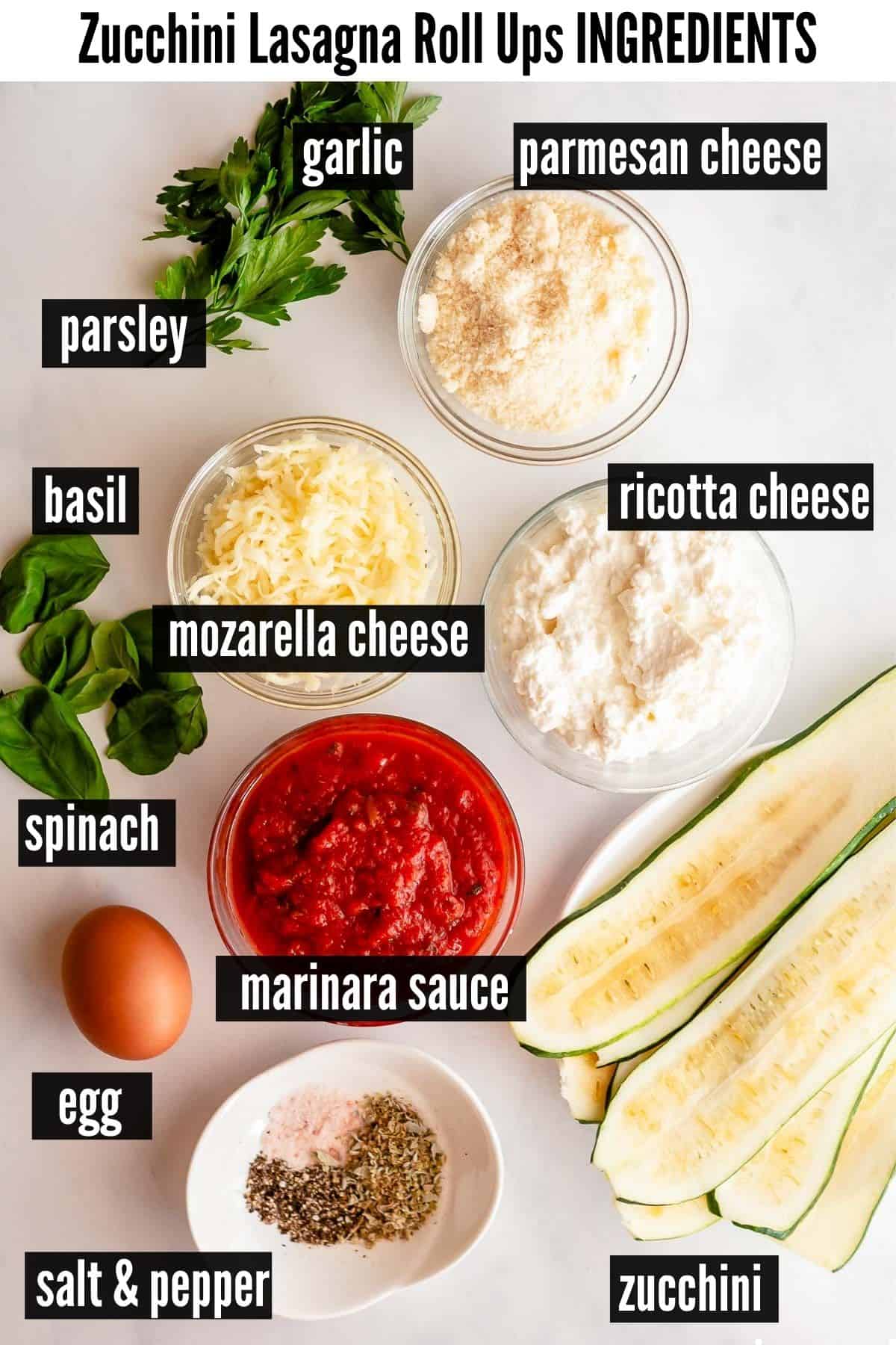 zucchini roll ups ingredients