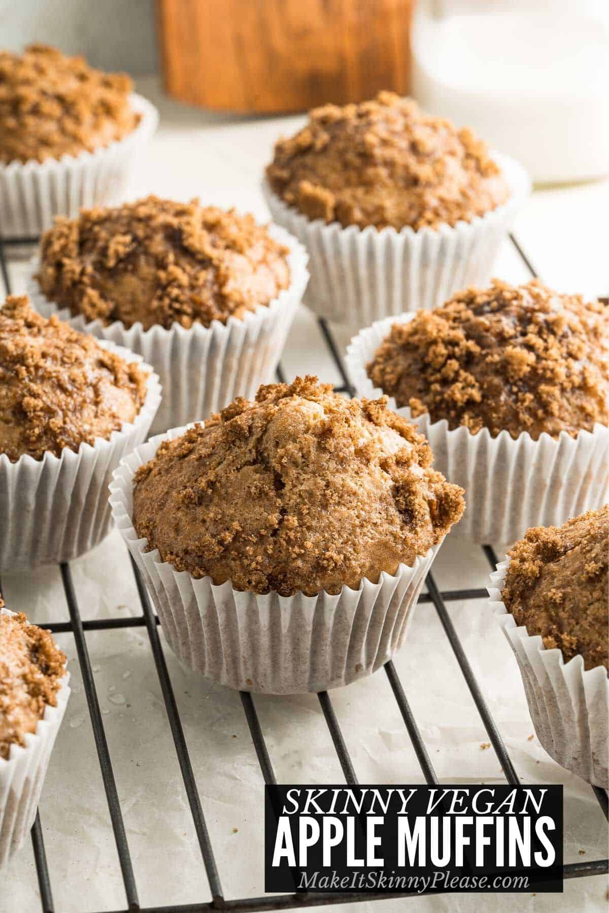 Apple Muffins with title overlay