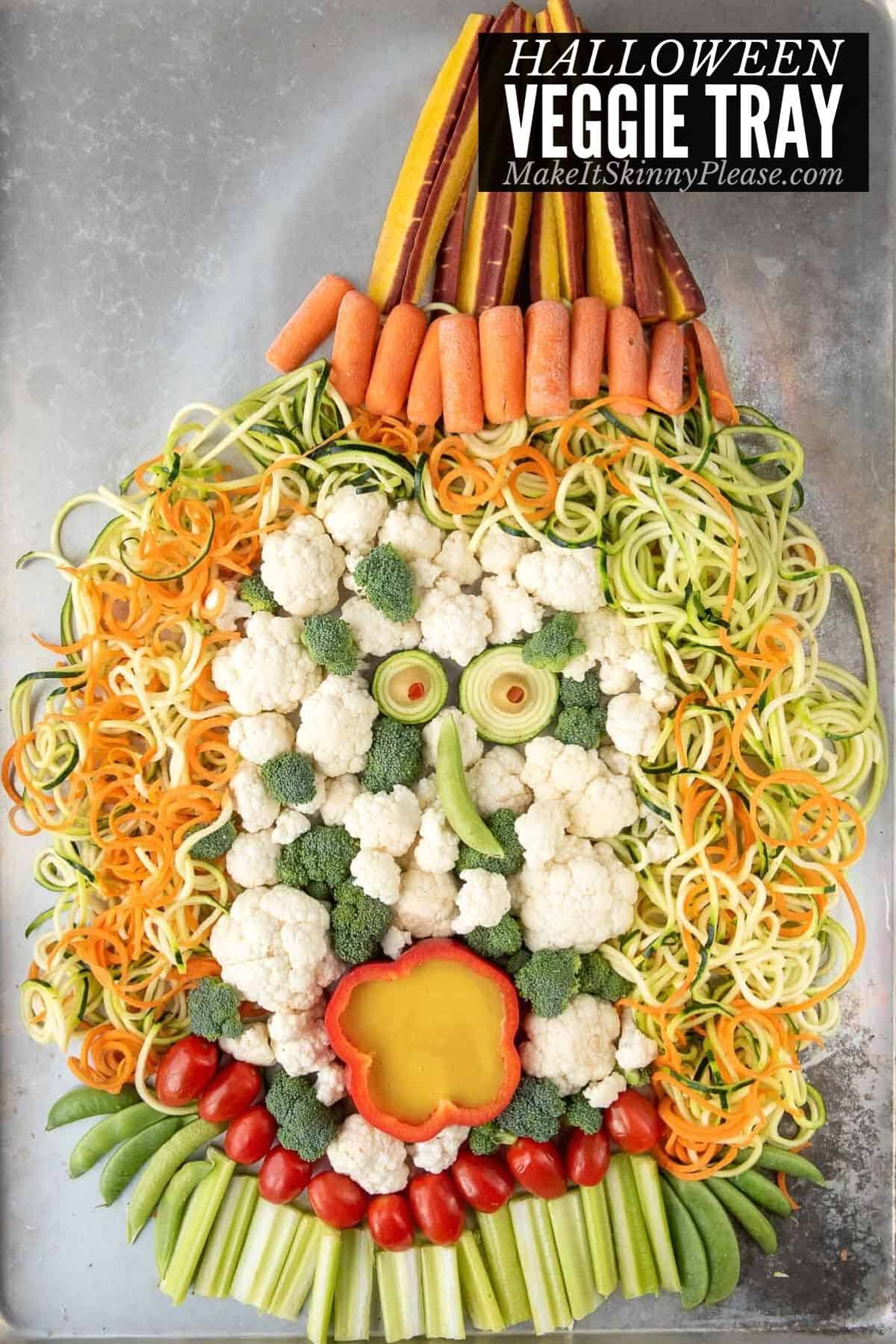 halloween veggie tray title