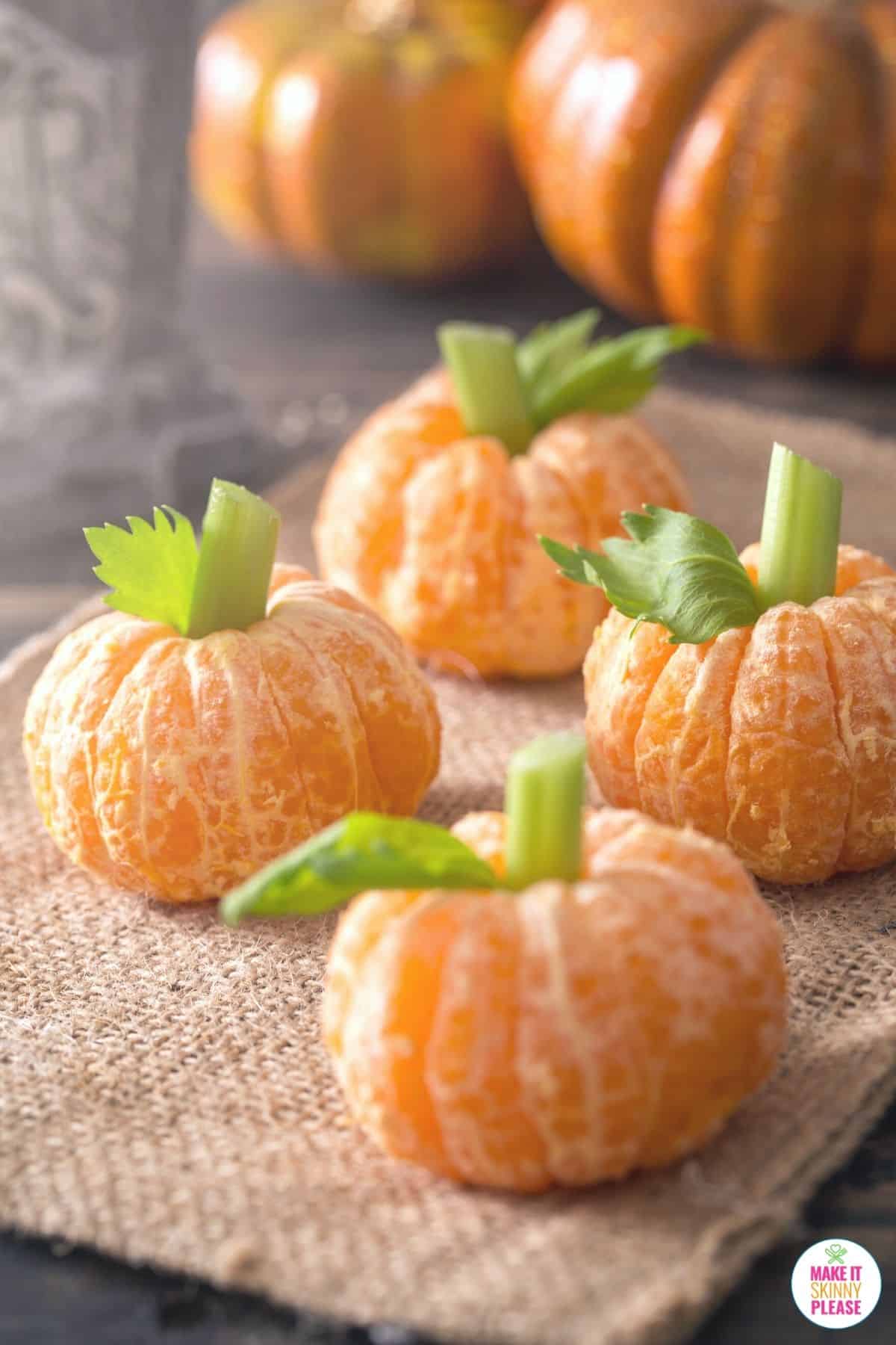 calabazas mandarina con logo