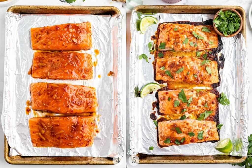 baked salmon recipe steps 4-5