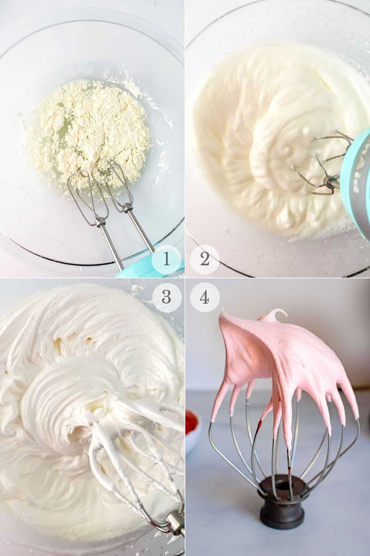 easy meringue recipe steps 1-4
