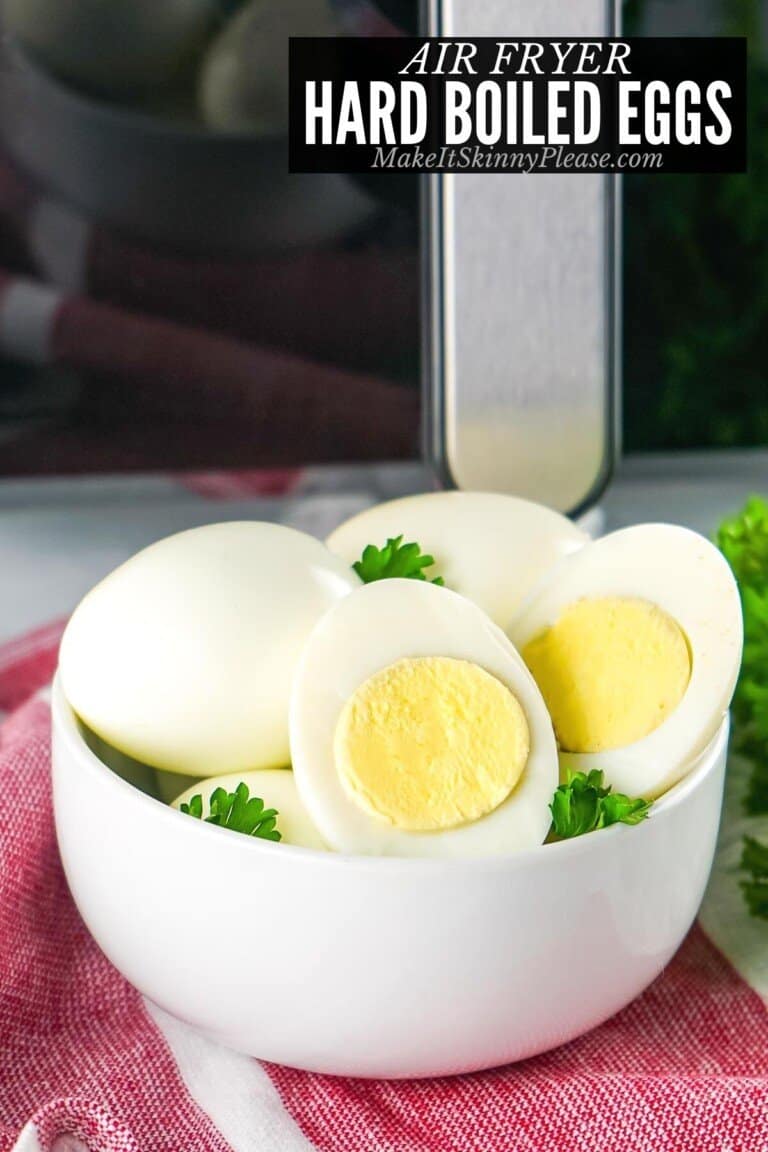 Air Fryer Hard Boiled Eggs Easy to Peel - Make It Skinny Please