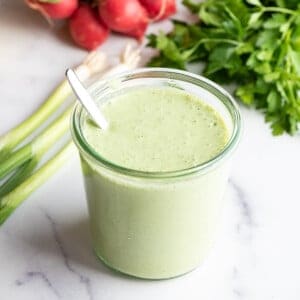 green goddess dressing in jar sq