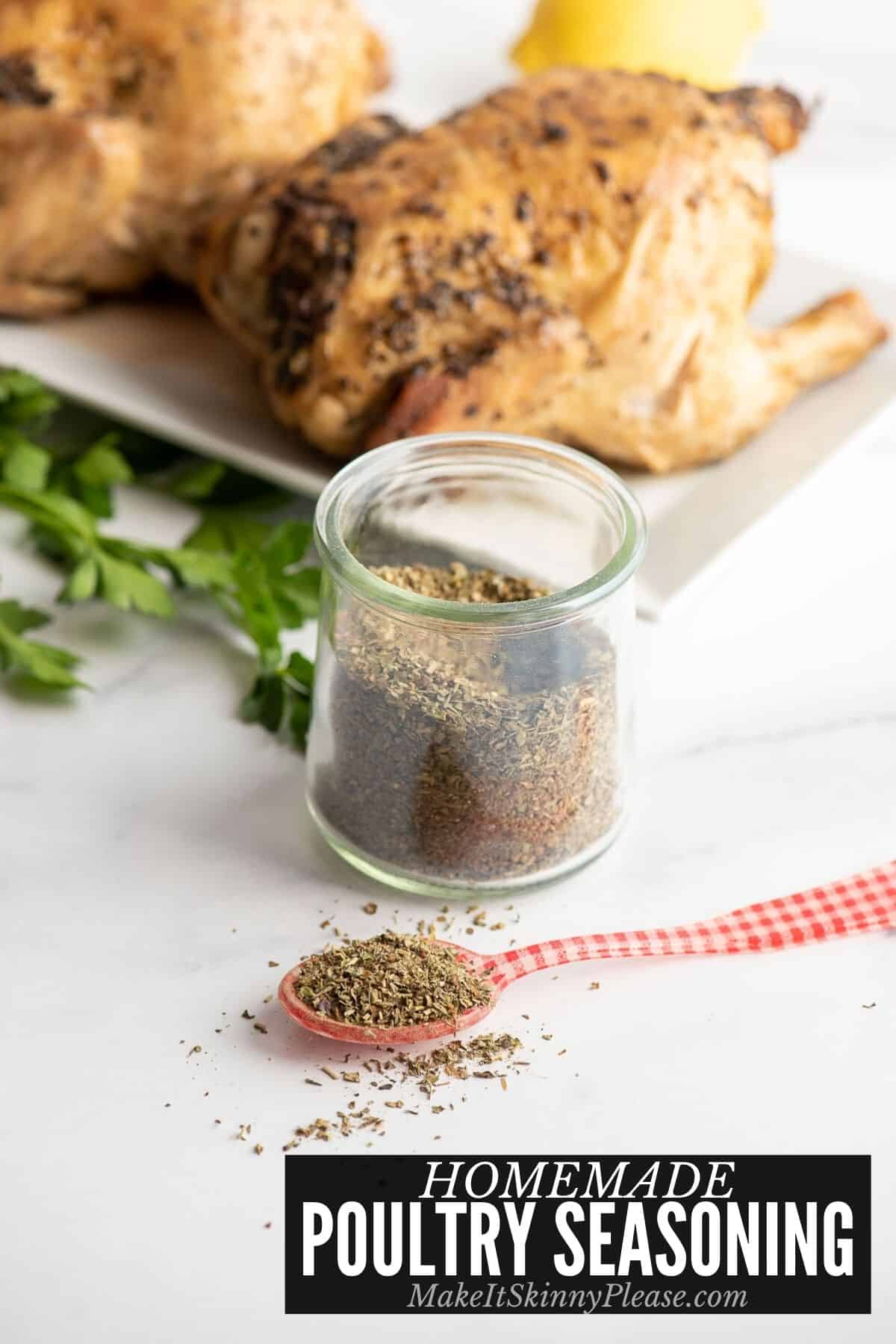 homemade poultry seasoning with cornish hens