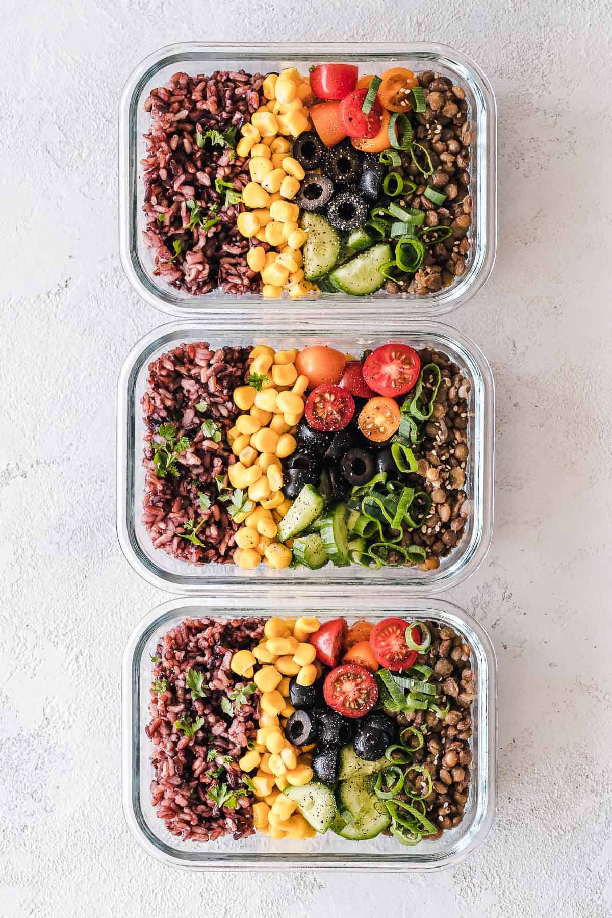 meal prep in containers