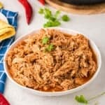 mexican shredded chicken in bowl