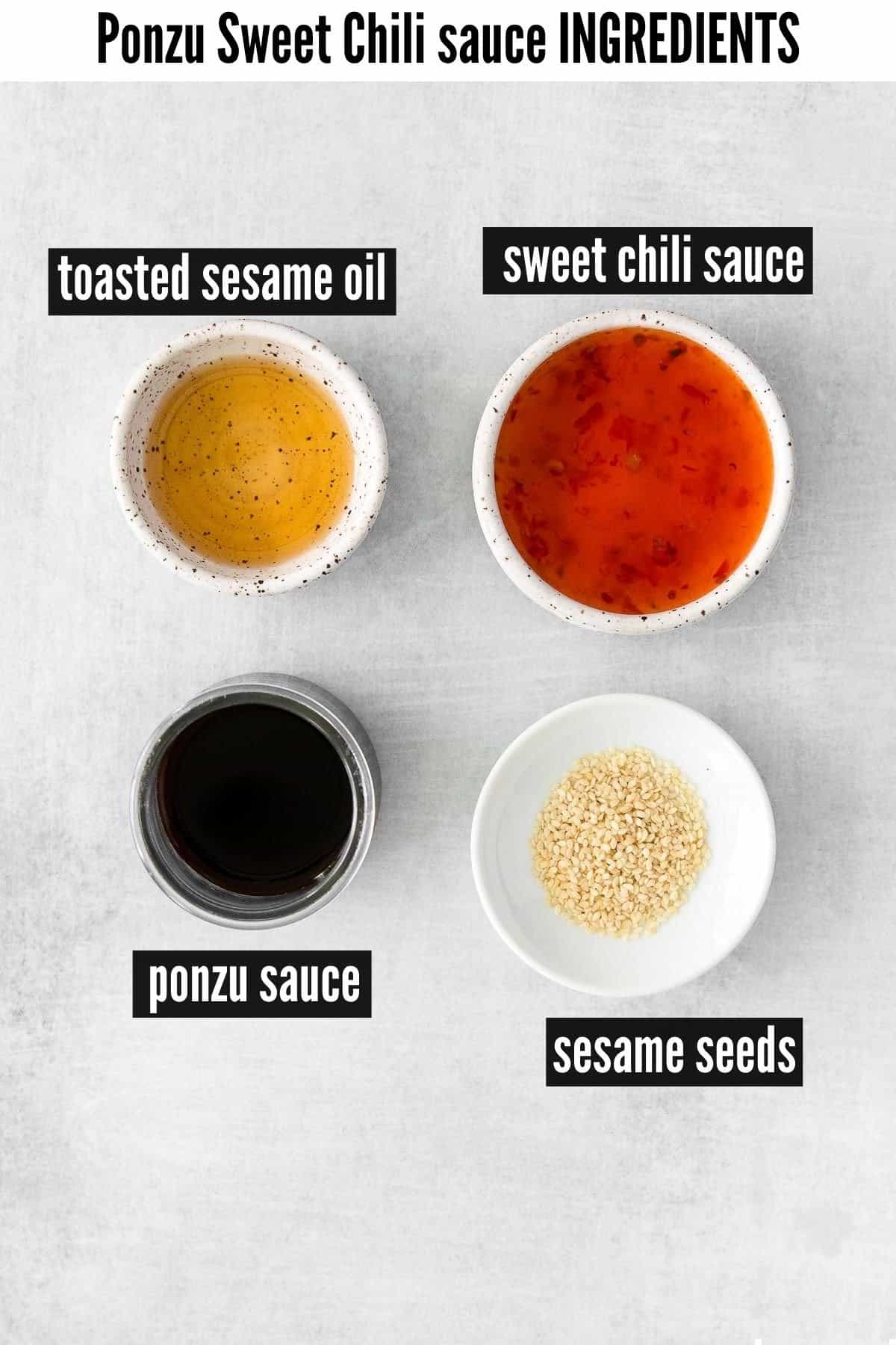 ponzu sauce labeled ingredients