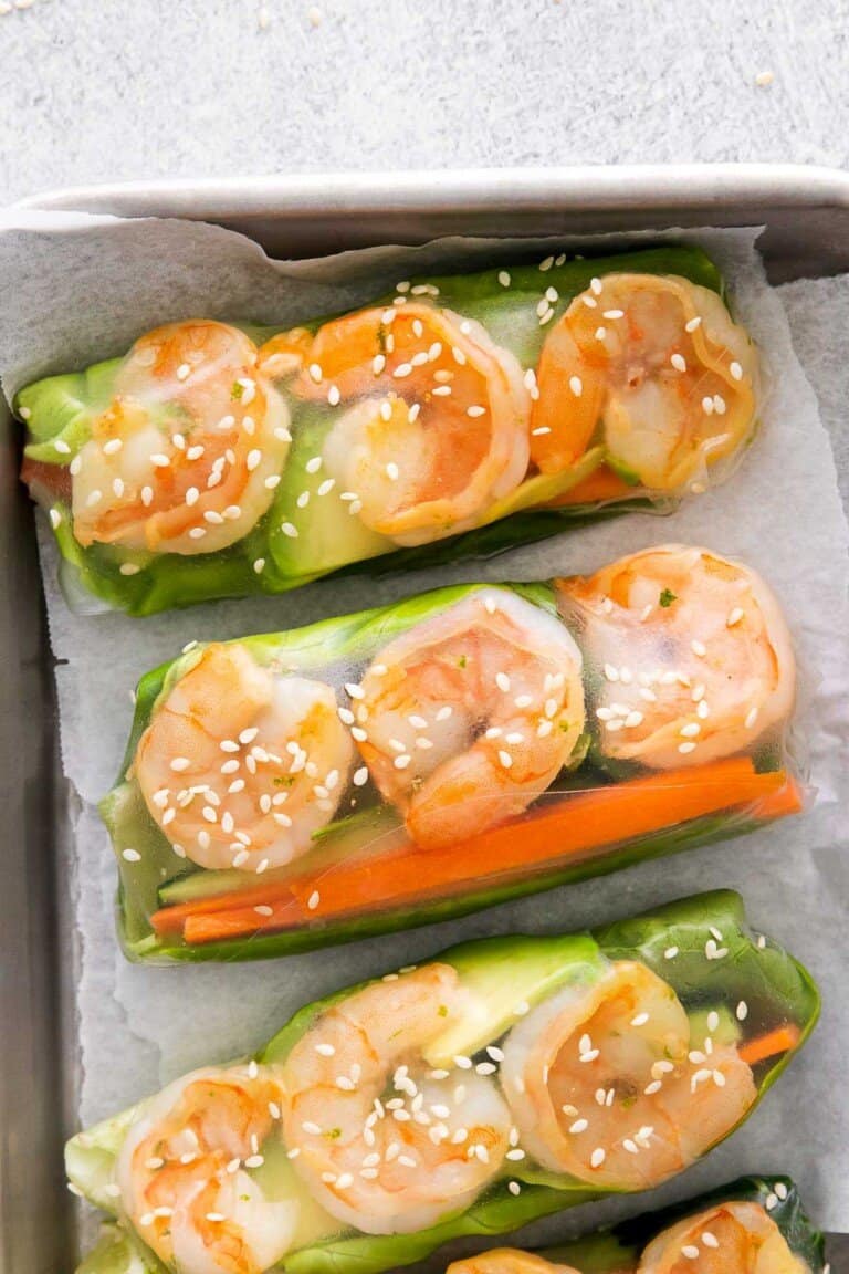 Shrimp Summer Rolls & Ponzu Dipping Sauce Make It Skinny Please