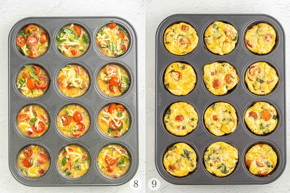 egg muffin cups recipes steps 8-9.