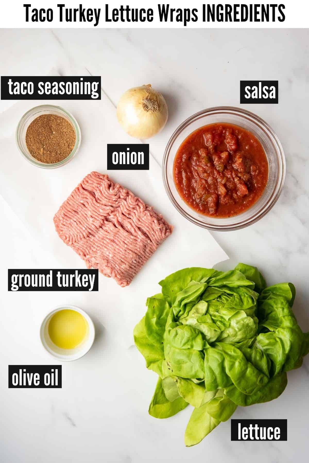 turkey lettuce wraps ingredients labelled