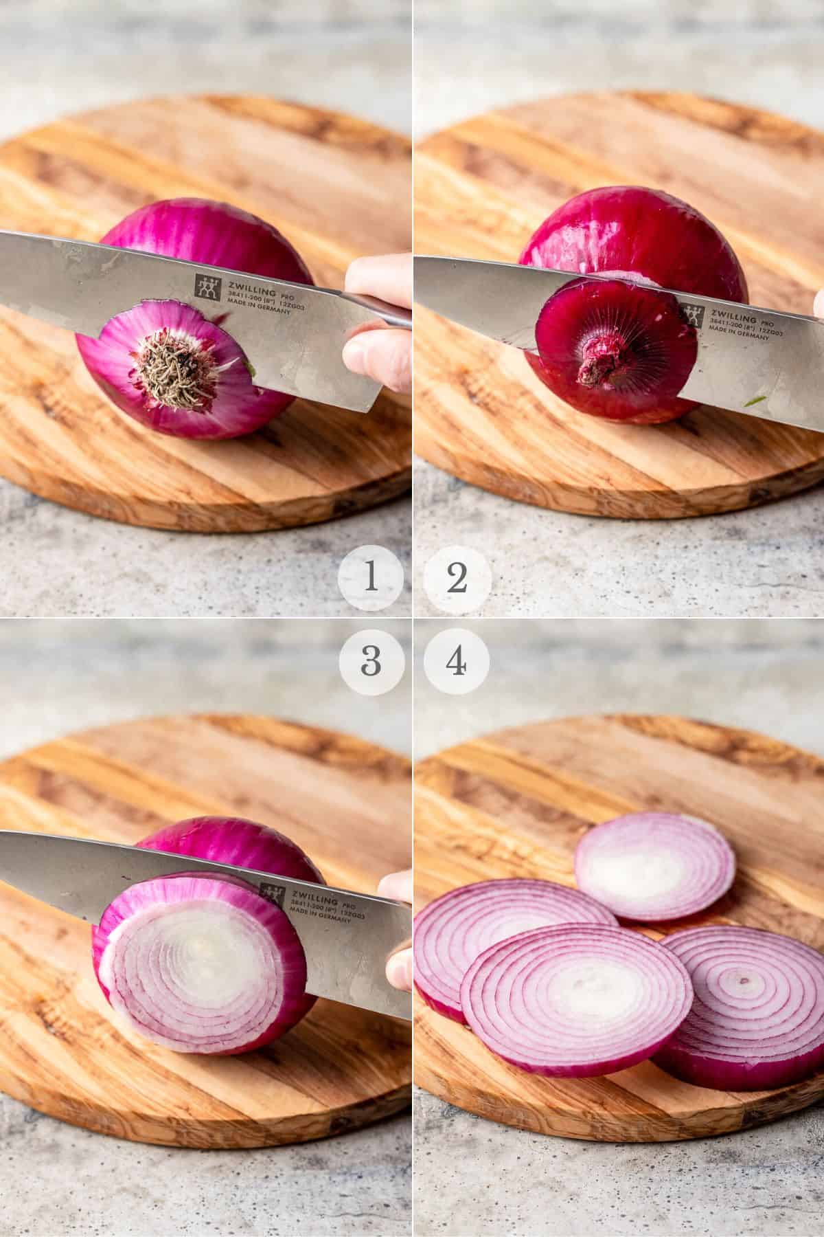 how to cut red onion for grilling steps.