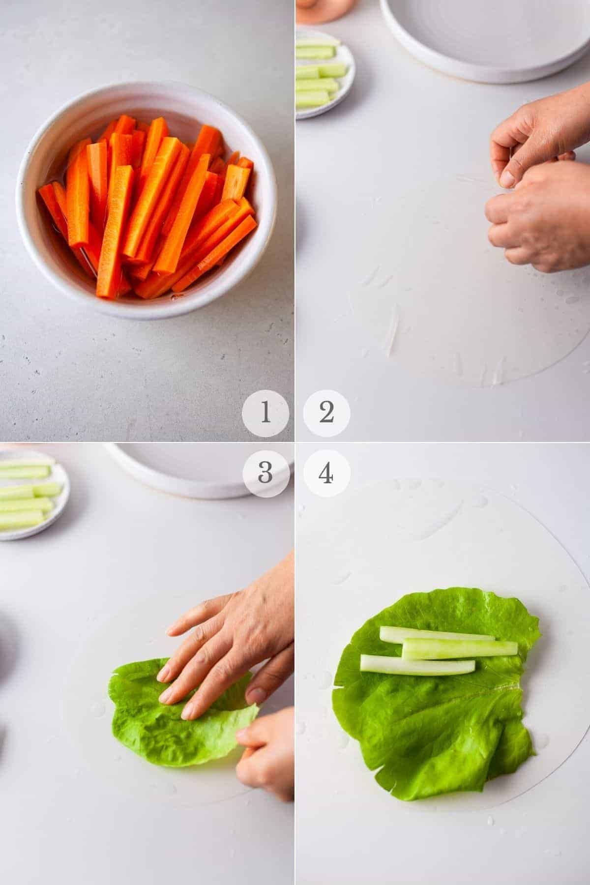 how to make fresh spring rolls recipe steps 1-4