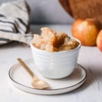 instant pot applesauce from side.