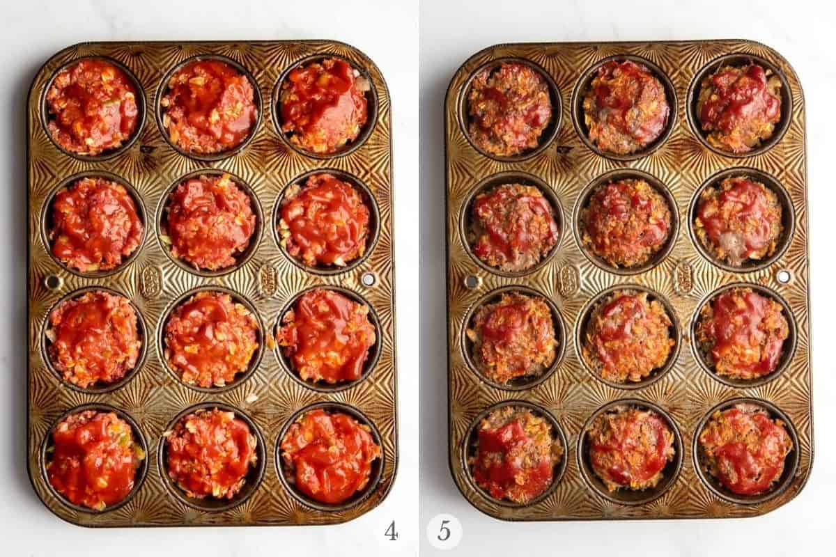 mini meatloaves recipe steps 4-5