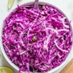 red cabbage slaw title
