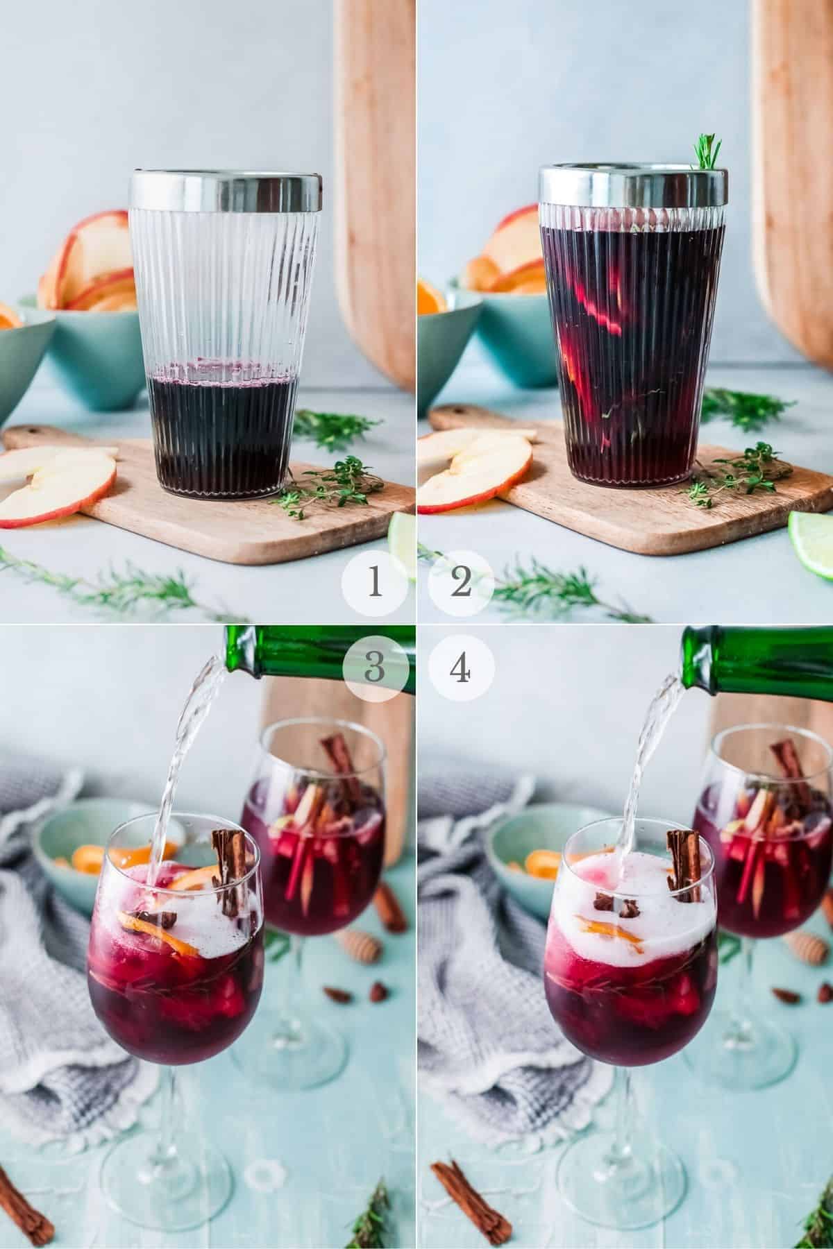 red wine sangria recipe steps