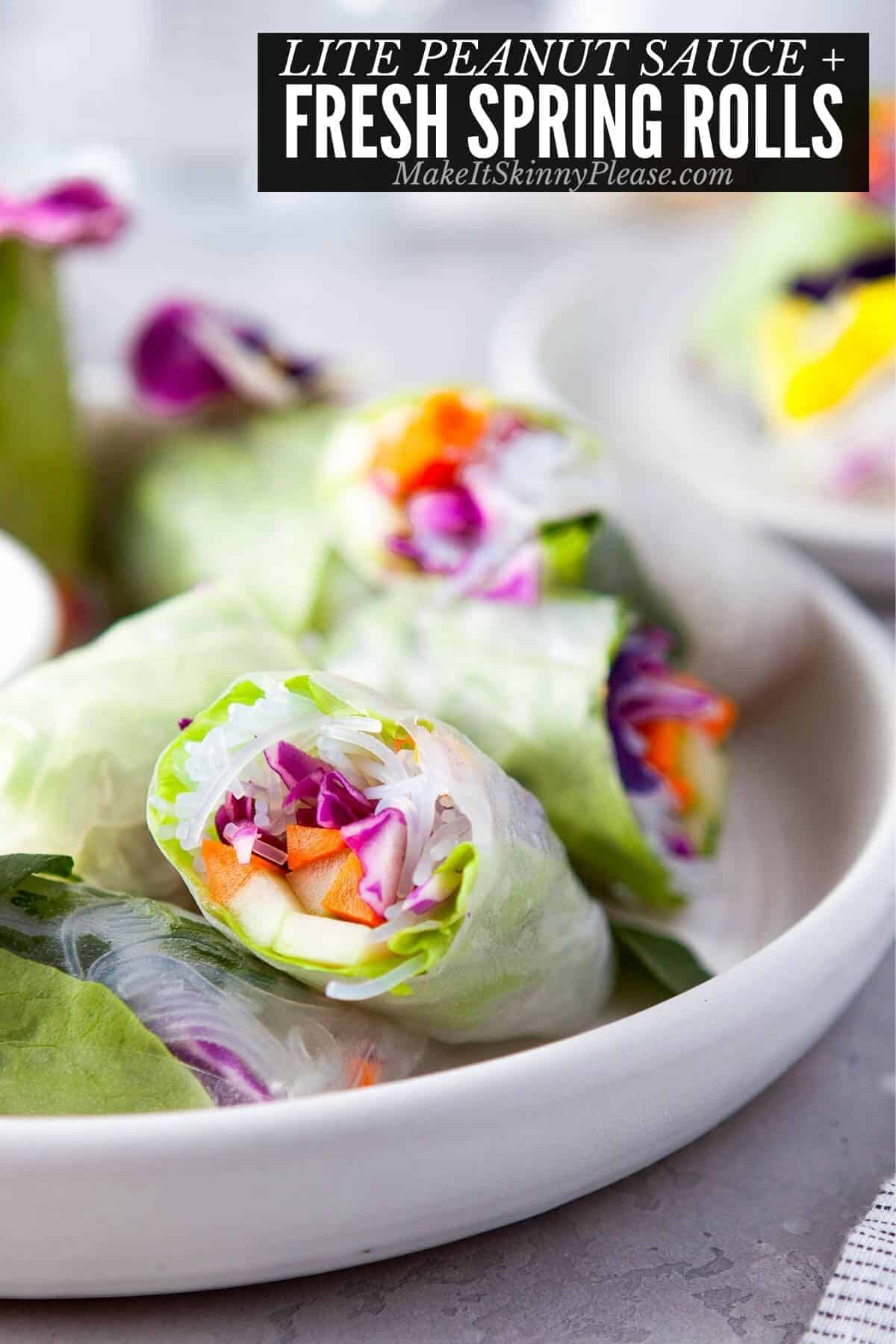 Fresh Spring Rolls With Peanut Sauce Recipe