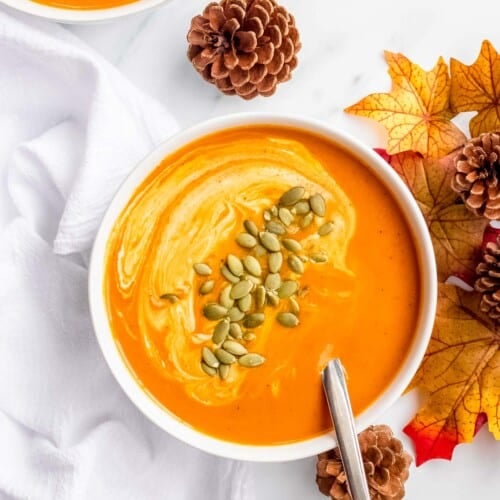 Pumpkin Curry Soup - Fast & Easy - Make It Skinny Please
