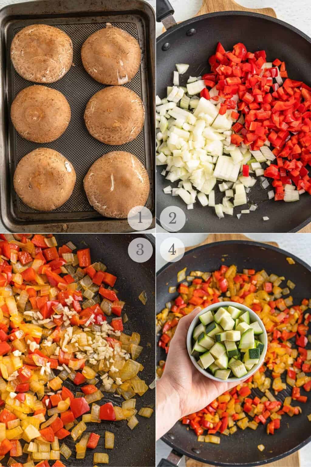 Stuffed Portobello Mushrooms - Make It Skinny Please