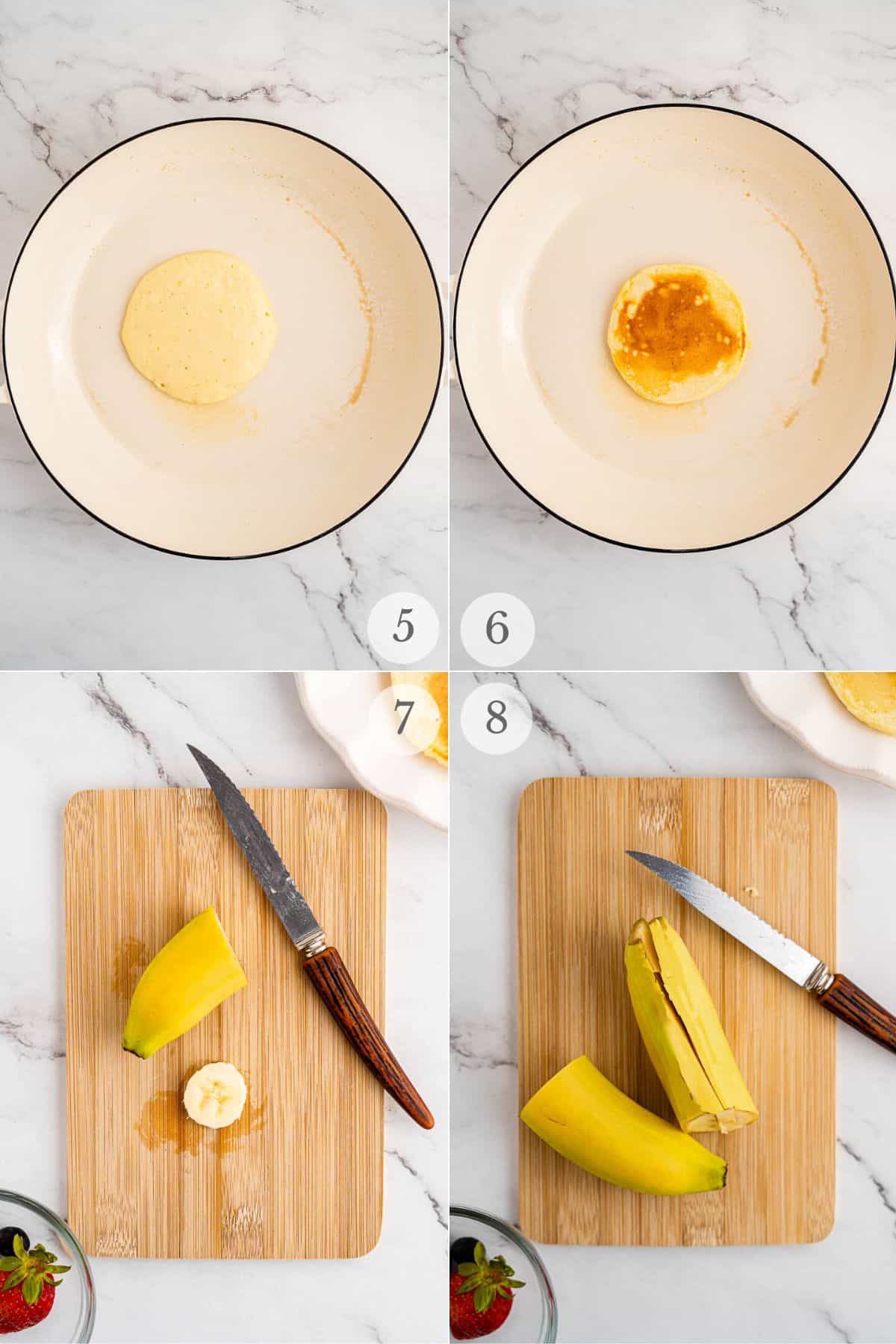 bunny pancakes recipe steps 5-8.