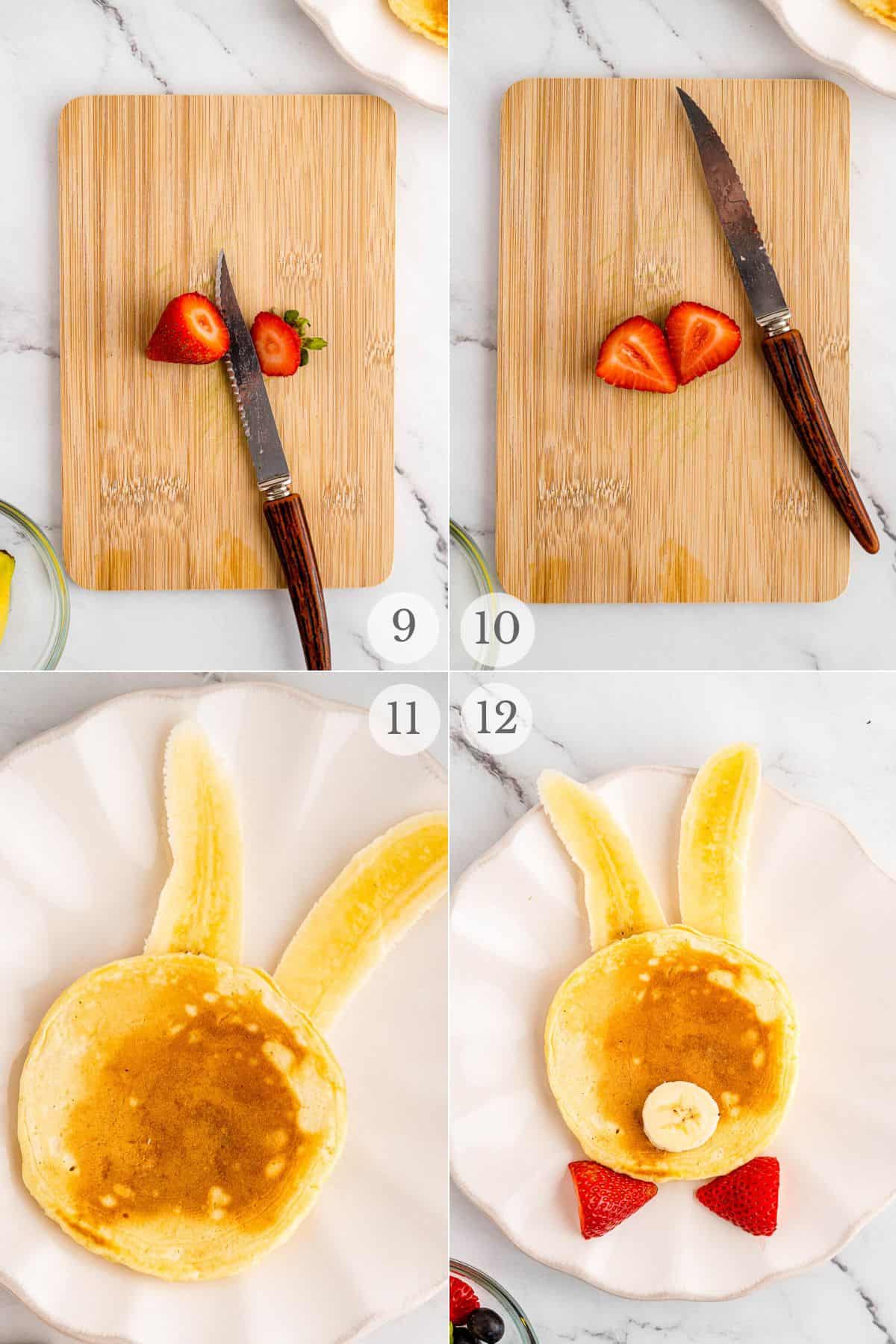 bunny pancakes recipe steps 9-12.
