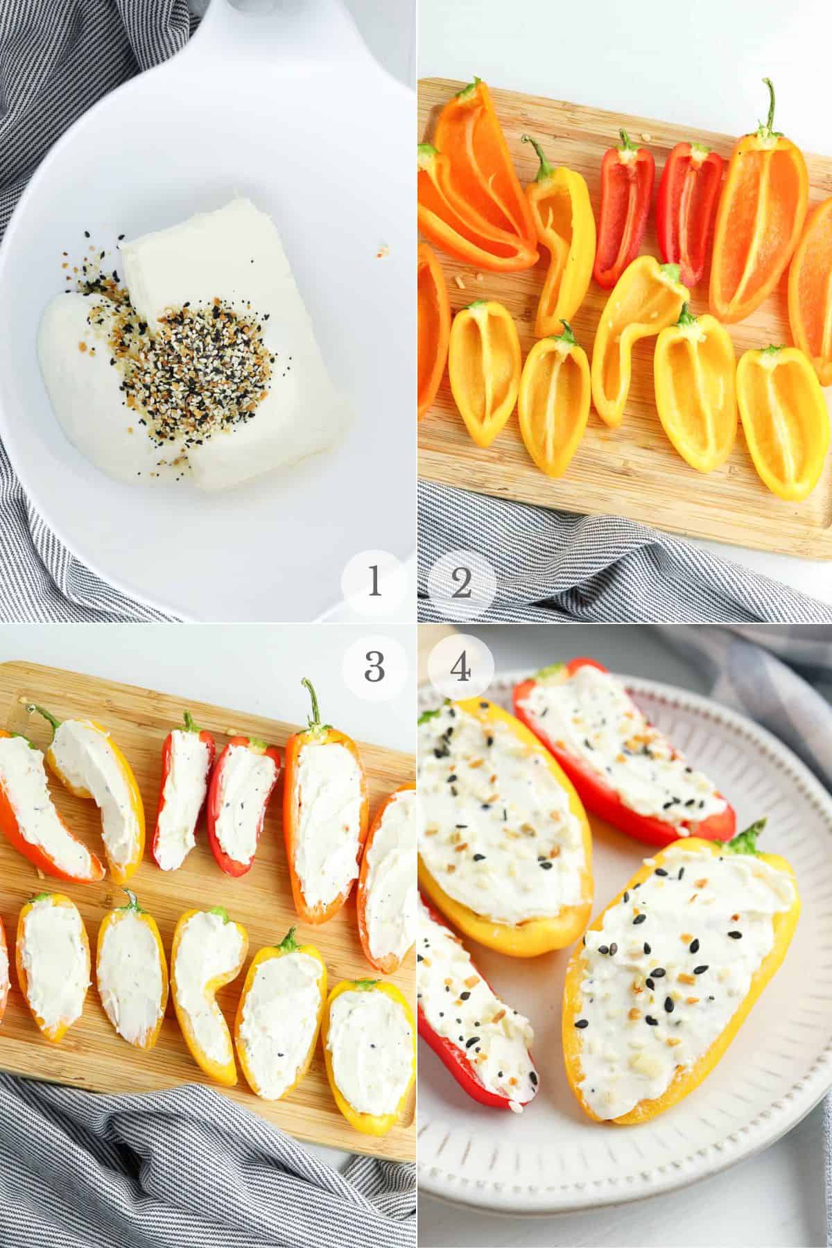 Use Everything Bagel Seasoning for Easy Peppers Appetizer