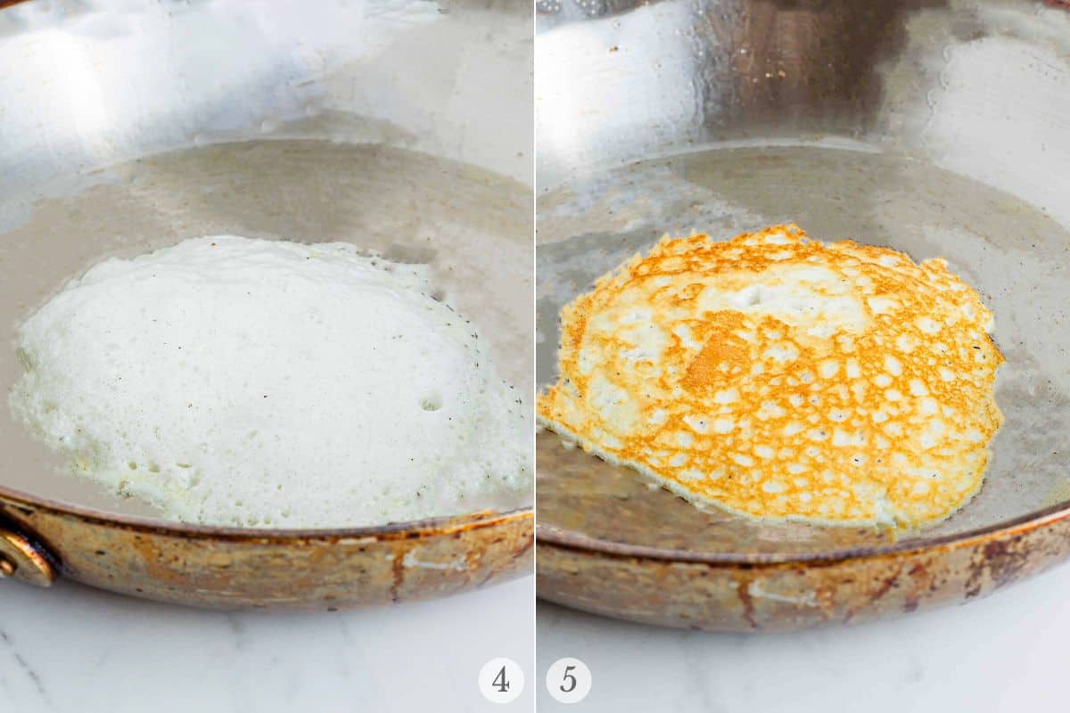 egg white wraps recipe steps 4-5.