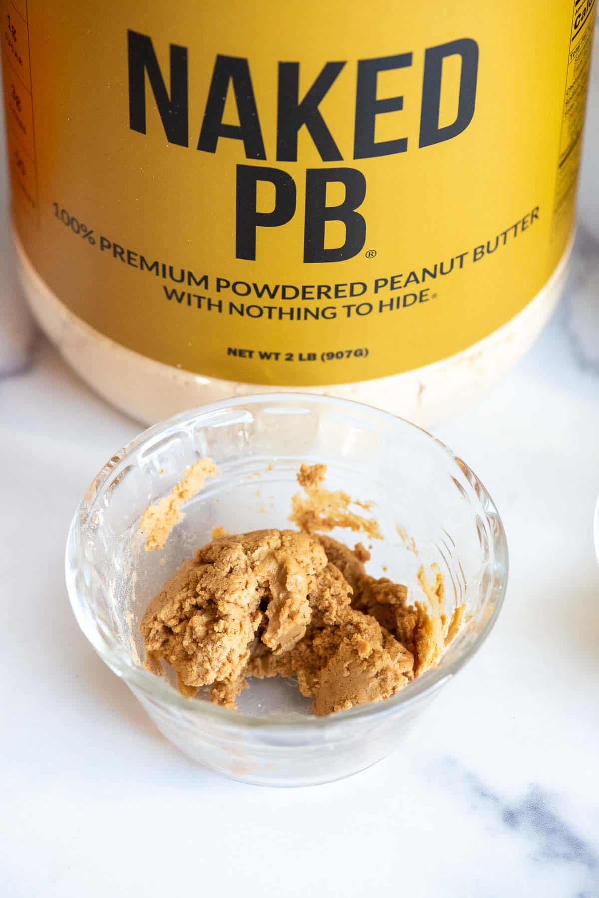 Naked PB made into peanut butter.