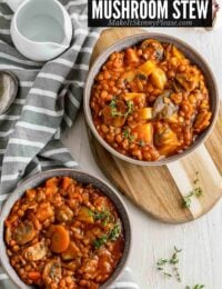 lentil mushroom stew with title